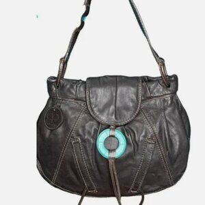 BARBARA PALACIOS Boho Leather Shoulder Bag - RARE/SOLD OUT